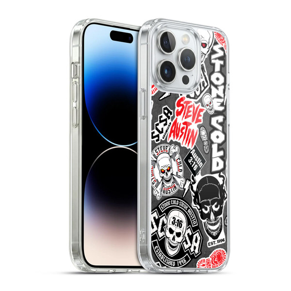 WWE Stone Cold Steve Austin Icons Soft Gel Case for Apple iPhone 14 Pro Max & MagSafe