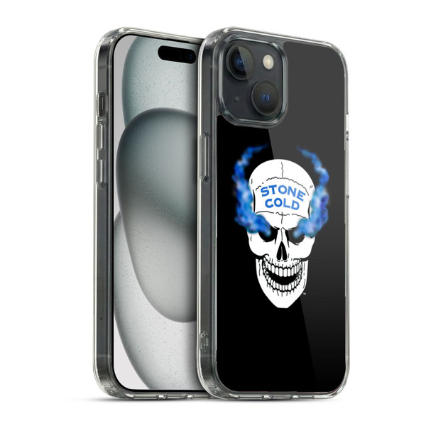 WWE Stone Cold Steve Austin Retro Skull Soft Gel Case for Apple iPhone 15 & MagSafe