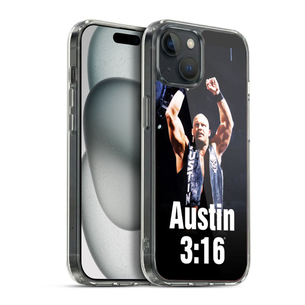 WWE Stone Cold Steve Austin Photo Soft Gel Case for Apple iPhone 15 Plus & MagSafe