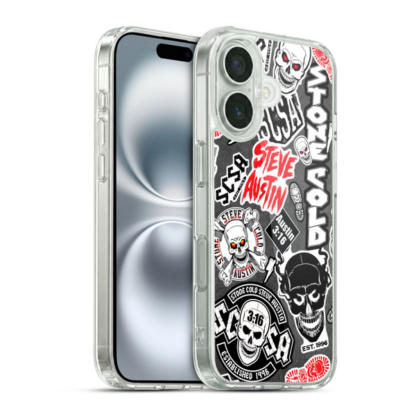 WWE Stone Cold Steve Austin Icons Soft Gel Case for Apple iPhone 16 & MagSafe