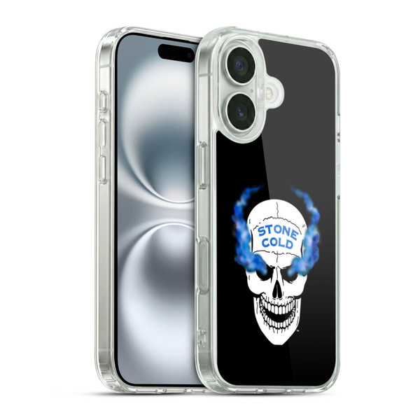 WWE Stone Cold Steve Austin Retro Skull Soft Gel Case for Apple iPhone 16 & MagSafe