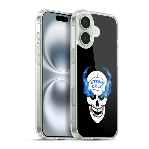 WWE Stone Cold Steve Austin Retro Skull Soft Gel Case for Apple iPhone 16 Plus & MagSafe
