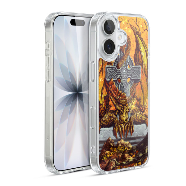 Ed Beard Jr Dragons Celtic Autumn Cross Soft Gel Case for Apple iPhone 17