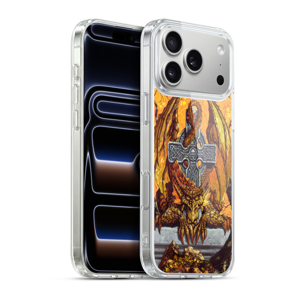 Ed Beard Jr Dragons Celtic Autumn Cross Soft Gel Case for Apple iPhone 17 Pro Max