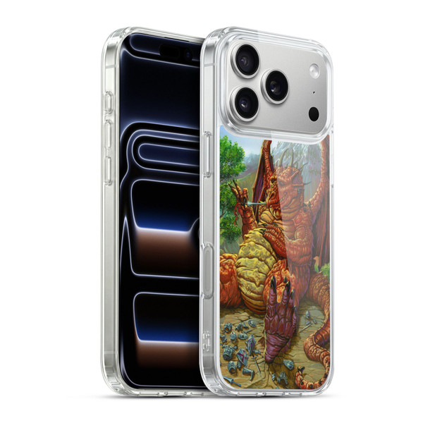 Ed Beard Jr Dragons Lunch With A Toothpick Soft Gel Case for Apple iPhone 17 Pro Max