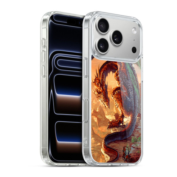 Ed Beard Jr Dragons Bravery Misplaced Soft Gel Case for Apple iPhone 17 Pro