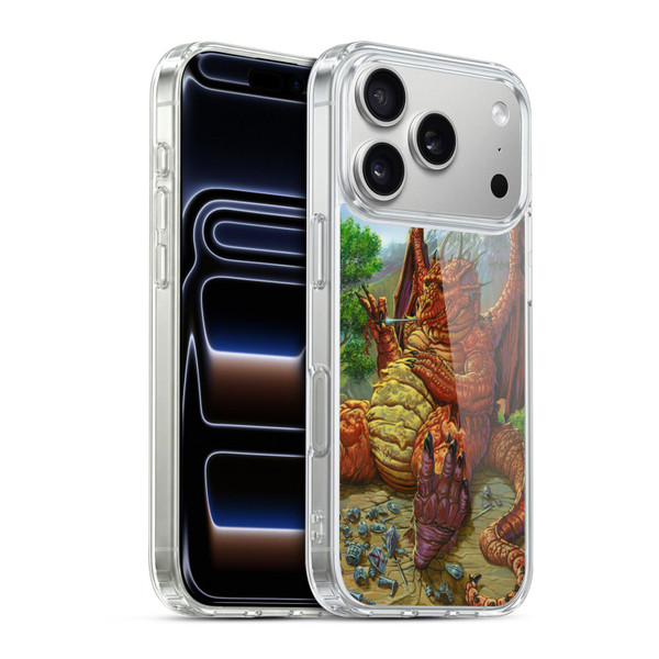 Ed Beard Jr Dragons Lunch With A Toothpick Soft Gel Case for Apple iPhone 17 Pro