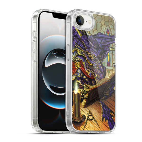 Ed Beard Jr Dragons A Good Book Soft Gel Case for Apple iPhone 16e / Apple iPhone 17e & MagSafe