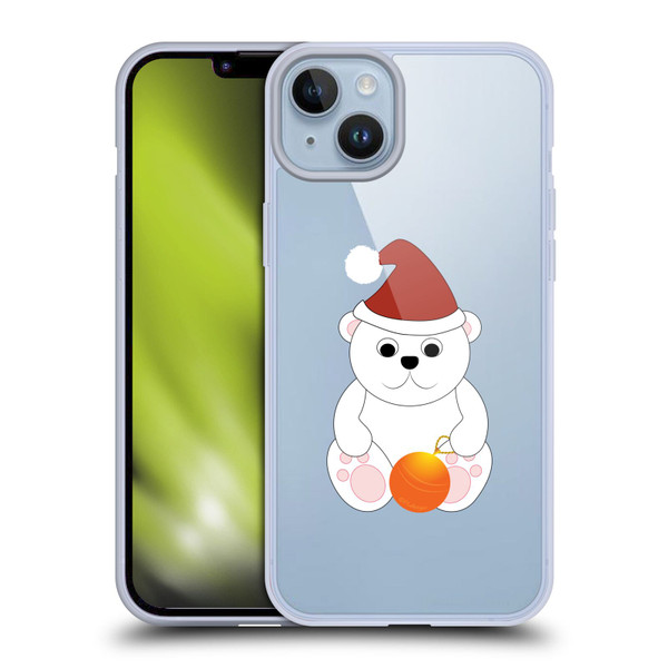 PLdesign Christmas Polar Bear Soft Gel Case for Apple iPhone 14 Plus & MagSafe