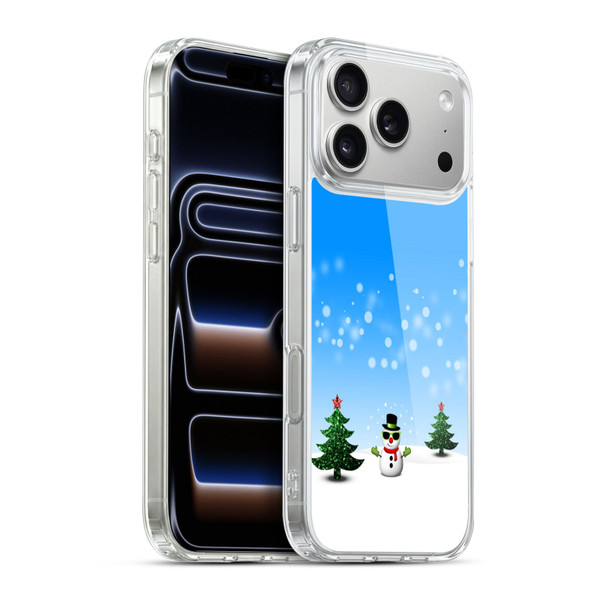 PLdesign Christmas Cool Snowman Soft Gel Case for Apple iPhone 17 Pro Max