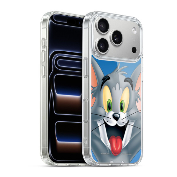 Tom and Jerry Full Face Tom Soft Gel Case for Apple iPhone 17 Pro