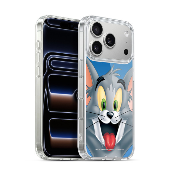 Tom and Jerry Full Face Tom Soft Gel Case for Apple iPhone 17 Pro