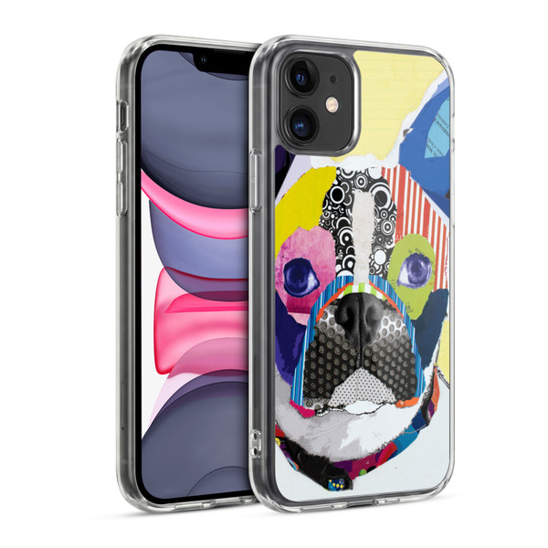 Michel Keck Dogs Boston Terrier Soft Gel Case for Apple iPhone 11