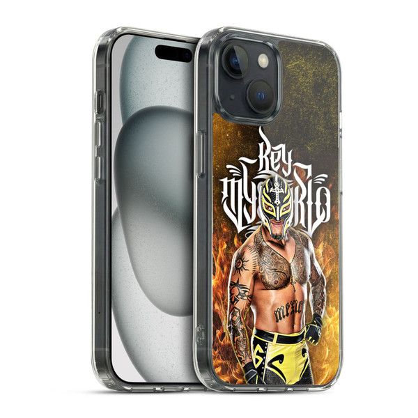 WWE Rey Mysterio Portrait Soft Gel Case for Apple iPhone 15 & MagSafe