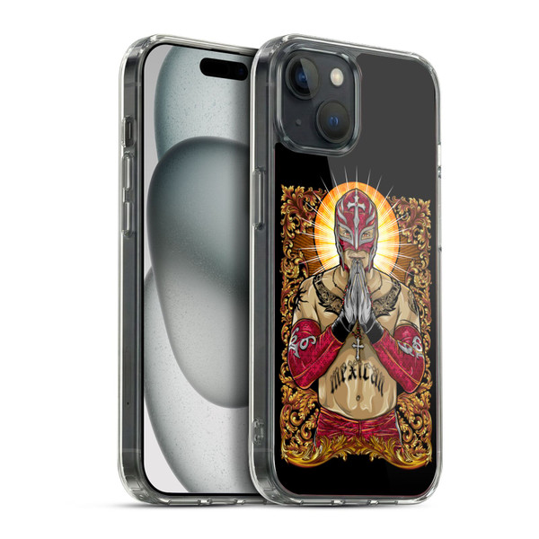 WWE Rey Mysterio Glow Soft Gel Case for Apple iPhone 15 Plus & MagSafe