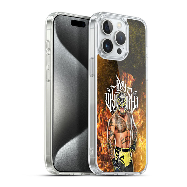 WWE Rey Mysterio Portrait Soft Gel Case for Apple iPhone 15 Pro Max & MagSafe
