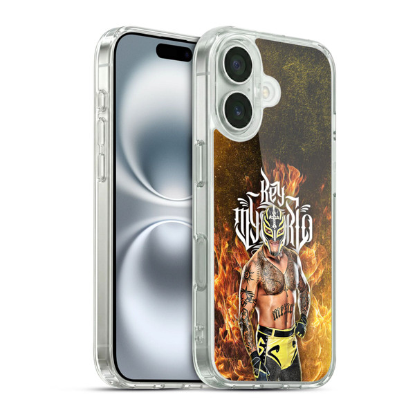 WWE Rey Mysterio Portrait Soft Gel Case for Apple iPhone 16 & MagSafe