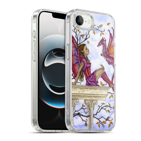 Amy Brown Lovely Fairies Purple Pixie Soft Gel Case for Apple iPhone 16e / Apple iPhone 17e & MagSafe