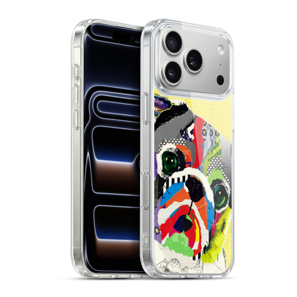 Michel Keck Dogs 4 Pug Soft Gel Case for Apple iPhone 17 Pro Max
