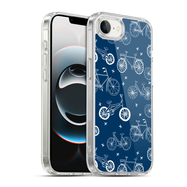 Andrea Lauren Design Assorted Bicycles Soft Gel Case for Apple iPhone 16e / Apple iPhone 17e & MagSafe