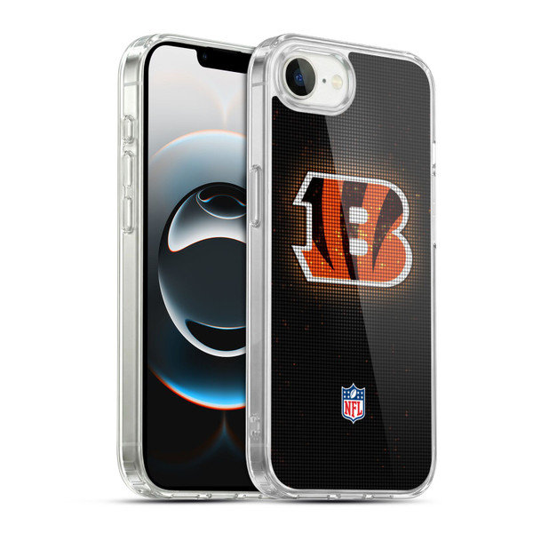 NFL Cincinnati Bengals Artwork LED Soft Gel Case for Apple iPhone 16e / Apple iPhone 17e & MagSafe