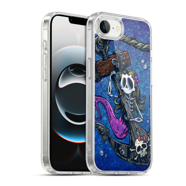 David Lozeau Colourful Grunge Mermaid Anchor Soft Gel Case for Apple iPhone 16e / Apple iPhone 17e & MagSafe