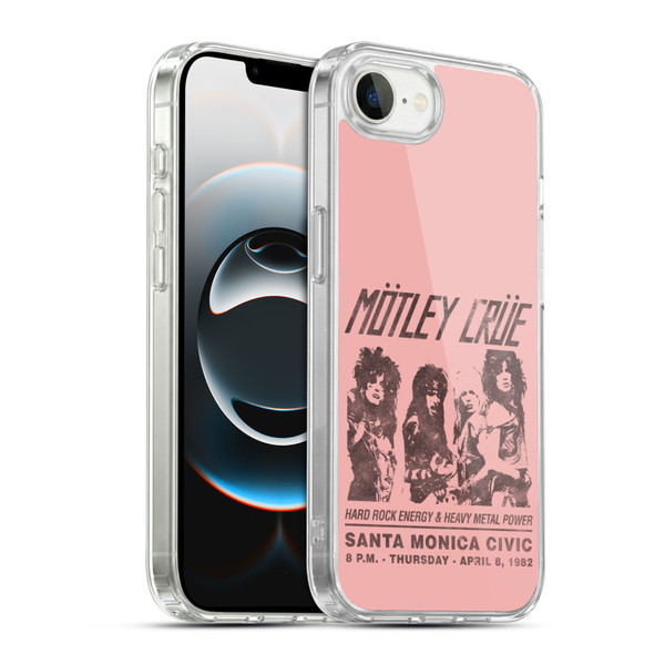 Motley Crue Tours Santa Monica Soft Gel Case for Apple iPhone 16e / Apple iPhone 17e & MagSafe