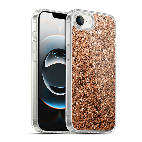 PLdesign Sparkle Prints Bronze Soft Gel Case for Apple iPhone 16e / Apple iPhone 17e & MagSafe