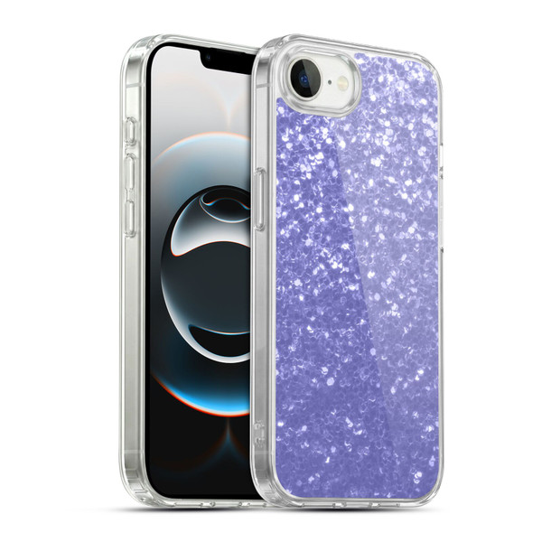 PLdesign Sparkle Prints Lavender Soft Gel Case for Apple iPhone 16e / Apple iPhone 17e & MagSafe