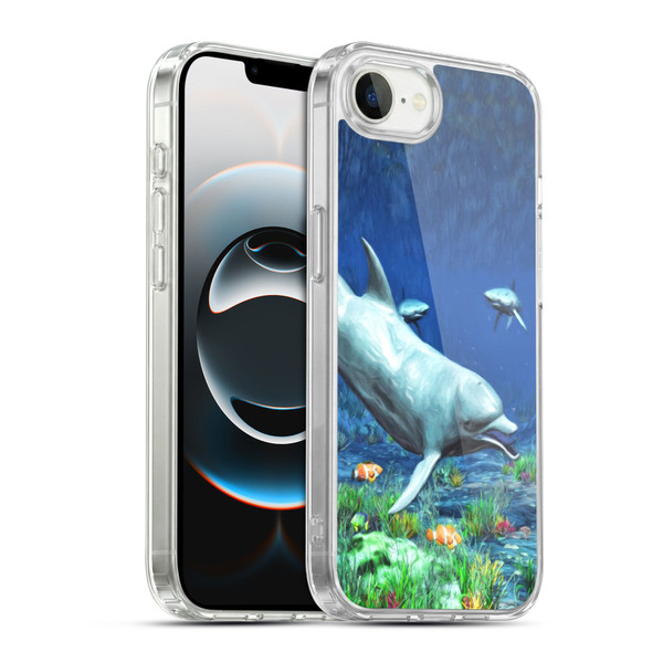 Simone Gatterwe Dolphins Underwater Soft Gel Case for Apple iPhone 16e / Apple iPhone 17e & MagSafe
