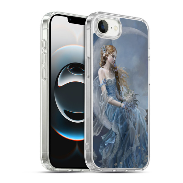 Nene Thomas Crescents Blue Fairy On Moon Kitten Soft Gel Case for Apple iPhone 16e / Apple iPhone 17e & MagSafe
