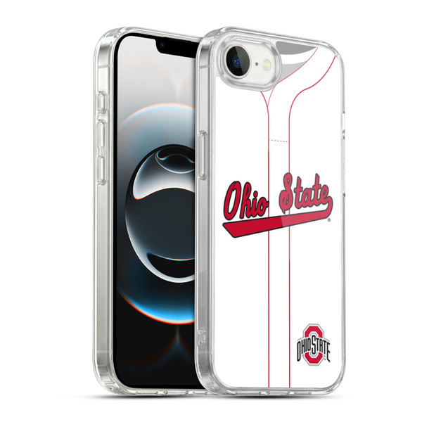 Ohio State University Jersey Baseball Home Soft Gel Case for Apple iPhone 16e / Apple iPhone 17e & MagSafe