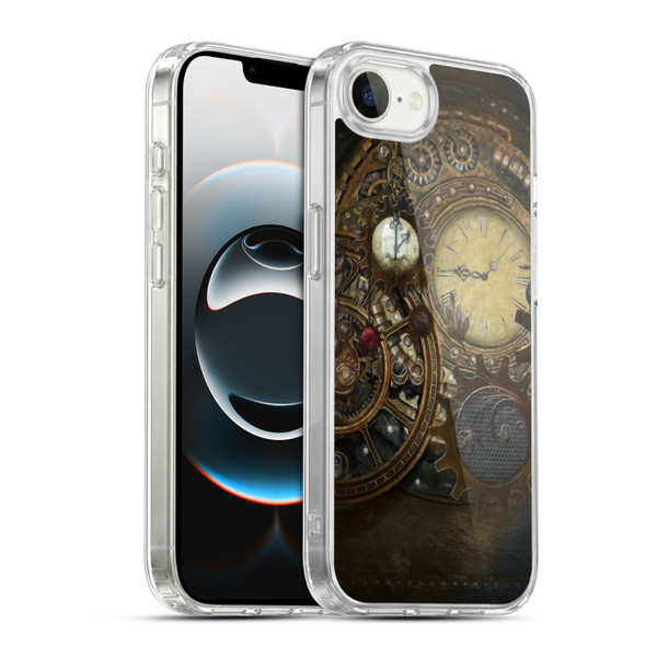Simone Gatterwe Steampunk Clocks Soft Gel Case for Apple iPhone 16e / Apple iPhone 17e & MagSafe
