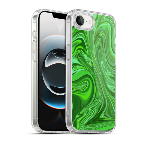 Suzan Lind Marble Emerald Green Soft Gel Case for Apple iPhone 16e / Apple iPhone 17e & MagSafe