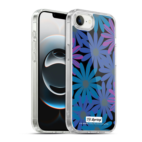 P.D. Moreno Patterns Midnight Daisies Soft Gel Case for Apple iPhone 16e / Apple iPhone 17e & MagSafe