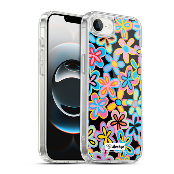 P.D. Moreno Patterns Retro Flowers Soft Gel Case for Apple iPhone 16e / Apple iPhone 17e & MagSafe