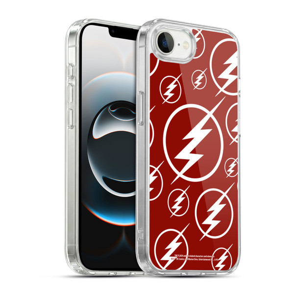 The Flash TV Series Logos Pattern Soft Gel Case for Apple iPhone 16e / Apple iPhone 17e & MagSafe