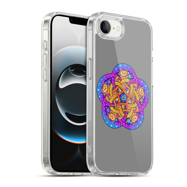 Beth Wilson Doodle Cats 2 Ginger Celtic Knot Soft Gel Case for Apple iPhone 16e / Apple iPhone 17e & MagSafe