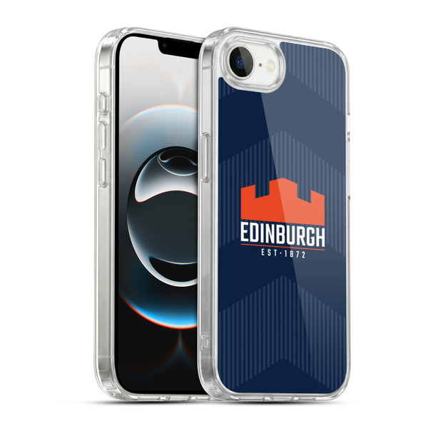 Edinburgh Rugby Graphics Lines Soft Gel Case for Apple iPhone 16e / Apple iPhone 17e & MagSafe