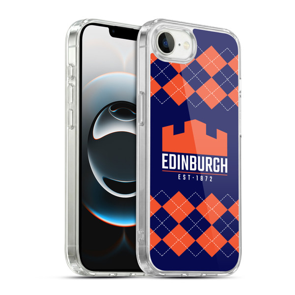 Edinburgh Rugby Logo 2 Argyle Soft Gel Case for Apple iPhone 16e / Apple iPhone 17e & MagSafe