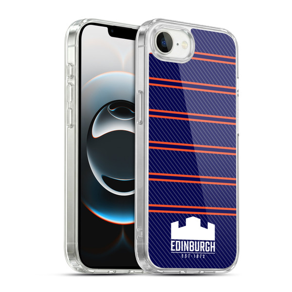 Edinburgh Rugby Logo 2 Stripes Soft Gel Case for Apple iPhone 16e / Apple iPhone 17e & MagSafe
