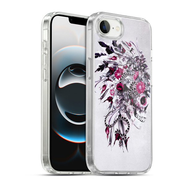 Riza Peker Skulls 6 Red Soft Gel Case for Apple iPhone 16e / Apple iPhone 17e & MagSafe