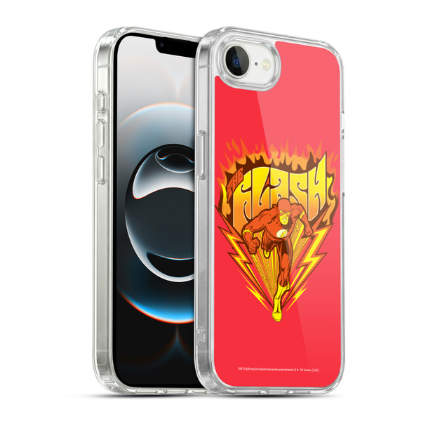 The Flash DC Comics Vintage Fastest Man Soft Gel Case for Apple iPhone 16e / Apple iPhone 17e & MagSafe