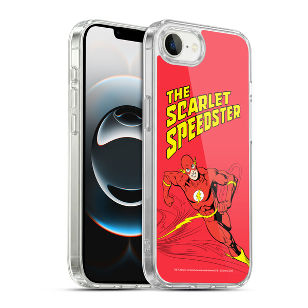 The Flash DC Comics Vintage Scarlet Speedster Soft Gel Case for Apple iPhone 16e / Apple iPhone 17e & MagSafe