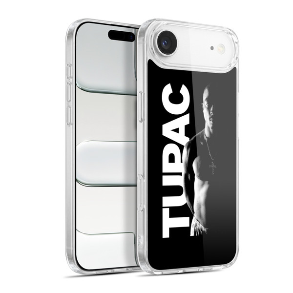 Tupac Shakur Key Art Black And White Soft Gel Case for Apple iPhone 17 Air