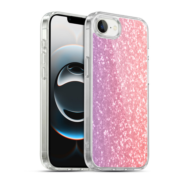 PLdesign Sparkly Coral Chive Blossom Soft Gel Case for Apple iPhone 16e / Apple iPhone 17e & MagSafe