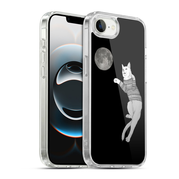 Barruf Animals Cat-ch The Moon Soft Gel Case for Apple iPhone 16e / Apple iPhone 17e & MagSafe