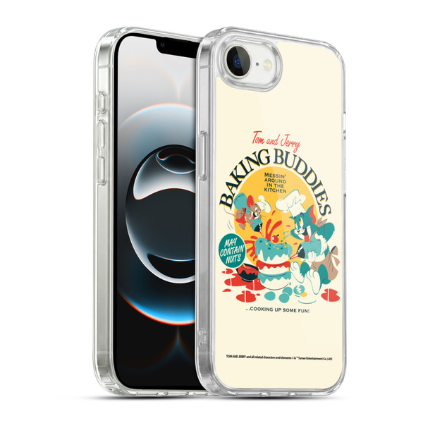 Tom and Jerry Retro Baking Buddies Soft Gel Case for Apple iPhone 16e / Apple iPhone 17e & MagSafe