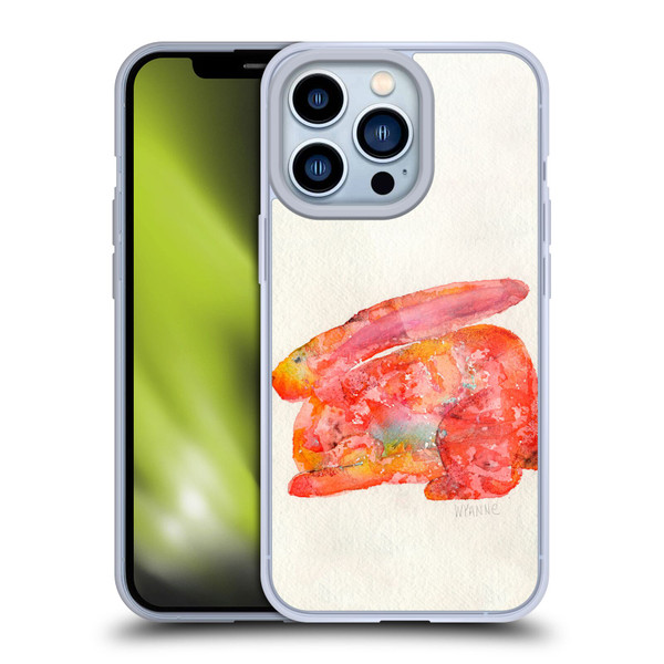 Wyanne Animals 2 Red Rabbit Soft Gel Case for Apple iPhone 13 Pro & MagSafe