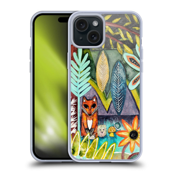 Wyanne Animals 2 Fox Soft Gel Case for Apple iPhone 15 Plus & MagSafe